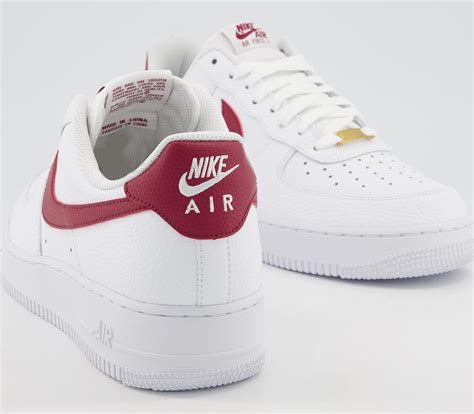 Nike Air Force 1 Low '07 Satin Weiß Varsity Rot (Damen)